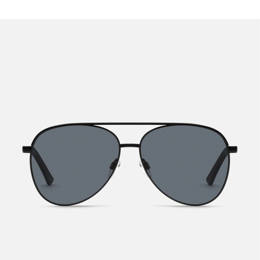 NWT QUAY Vivienne Smoke Black Aviator Sunglasses